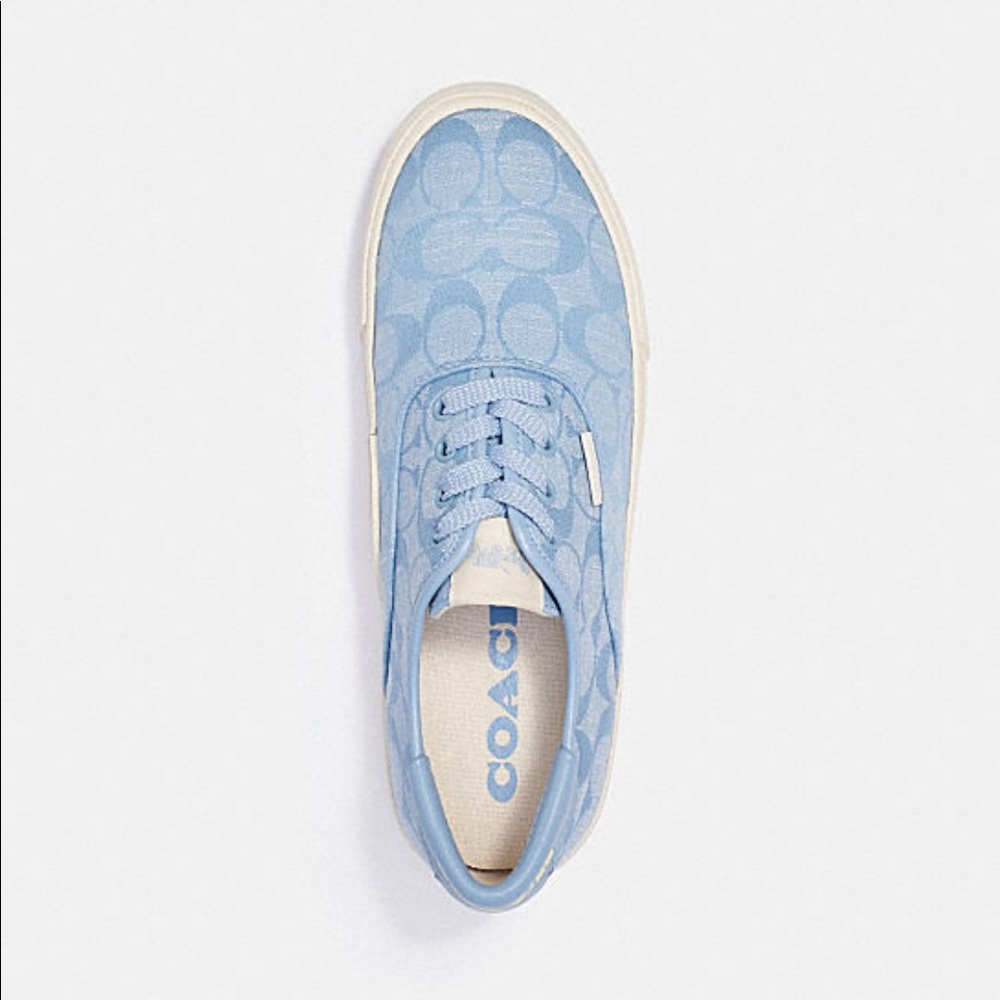Coach Citysole Skate Sneaker in Light Wash - Picture 3 of 10
